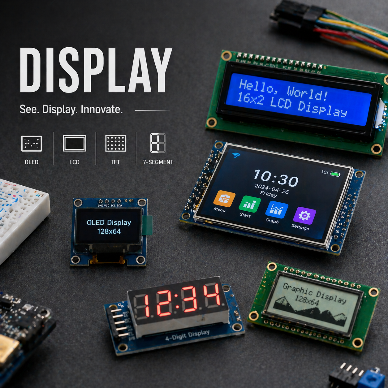Electronics Display Arduino Anu Electronics | Buy Electronics Components | Arduino Starter Kits