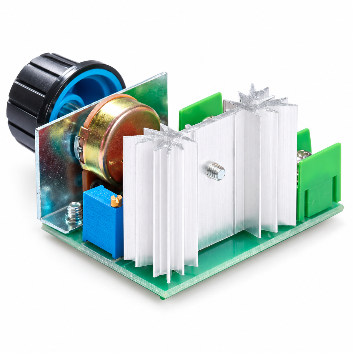 2000W SCR Thyristor Module, rear view on white background