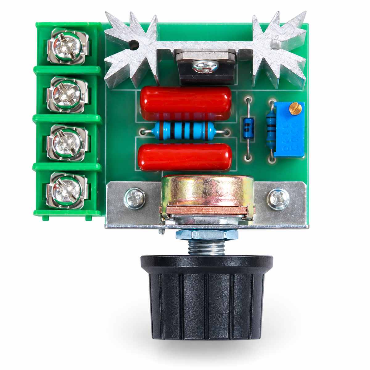 2000W SCR Thyristor Module, top view on white background