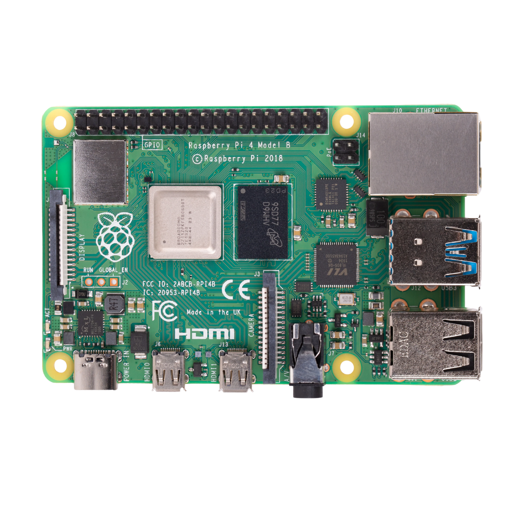 Raspberry Pi 4 Model B with 4 GB RAM