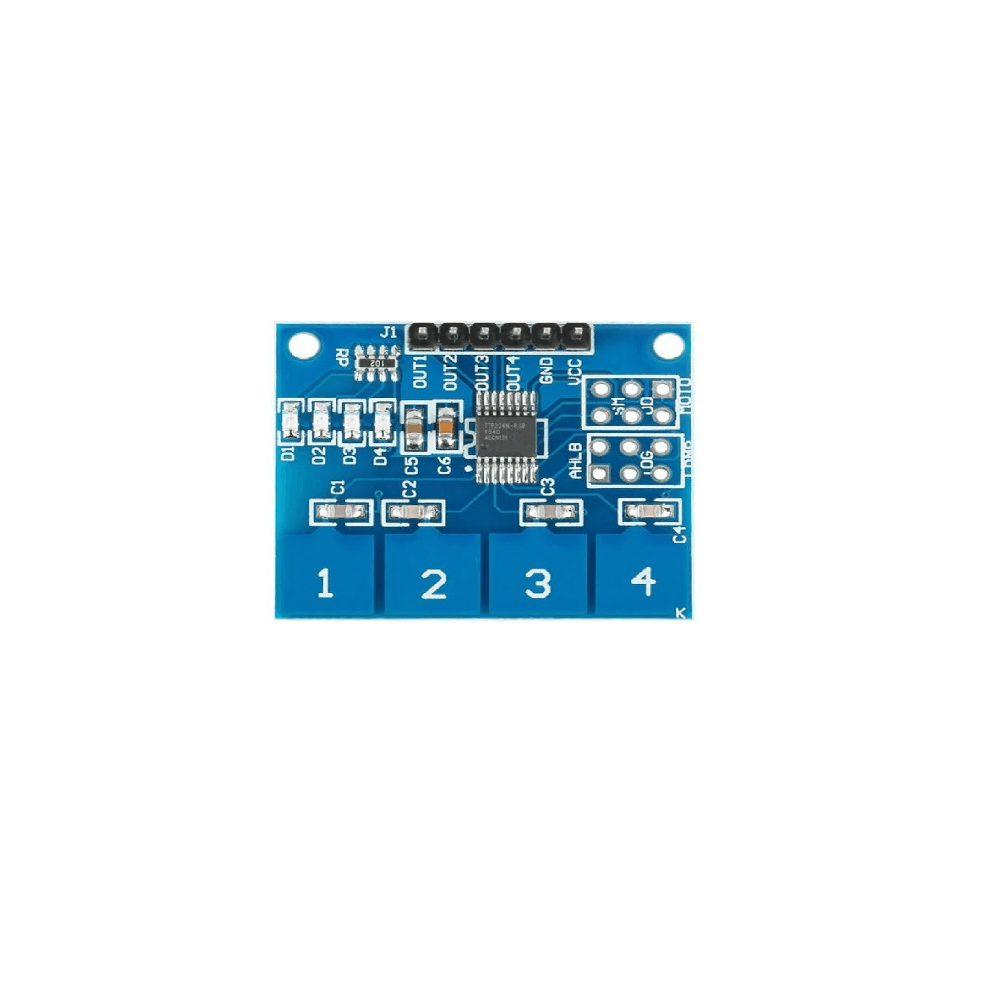 TTP224 4way Capacitive Touch Switch Module – Anu Electronics