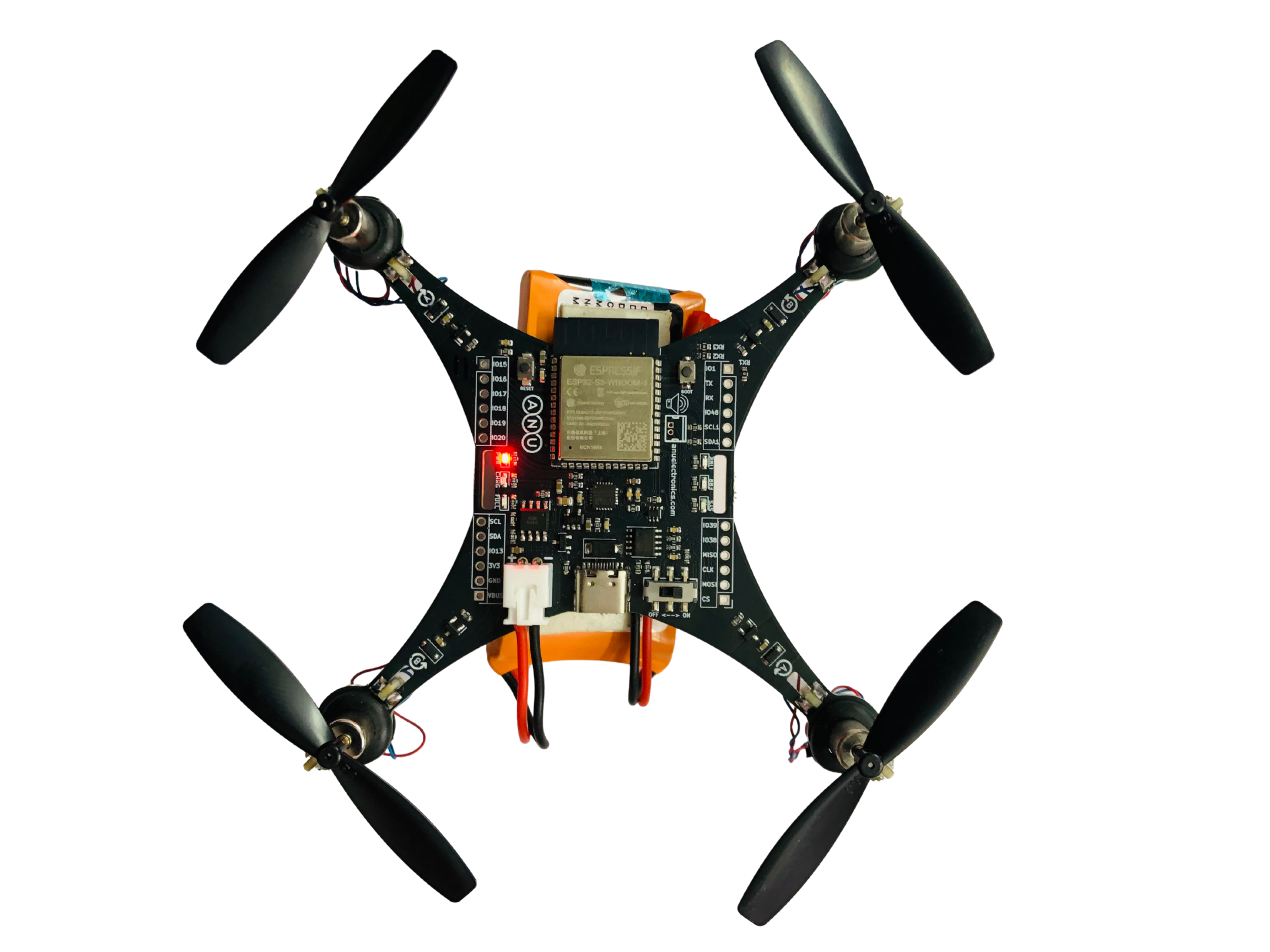 ESP32-S3 Programmable Ready-to-Fly DIY Drone Kit
