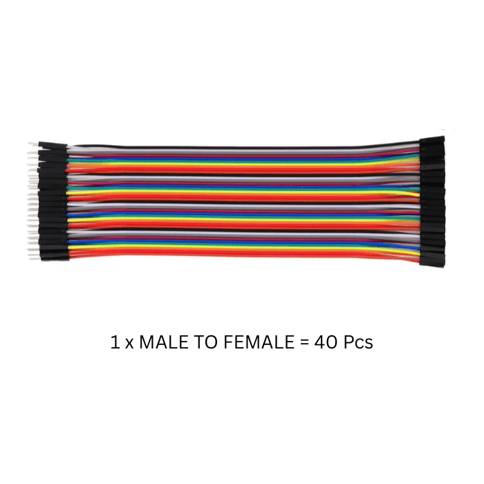 Jumper Wire Male to Female 20 cm (40Pcs)