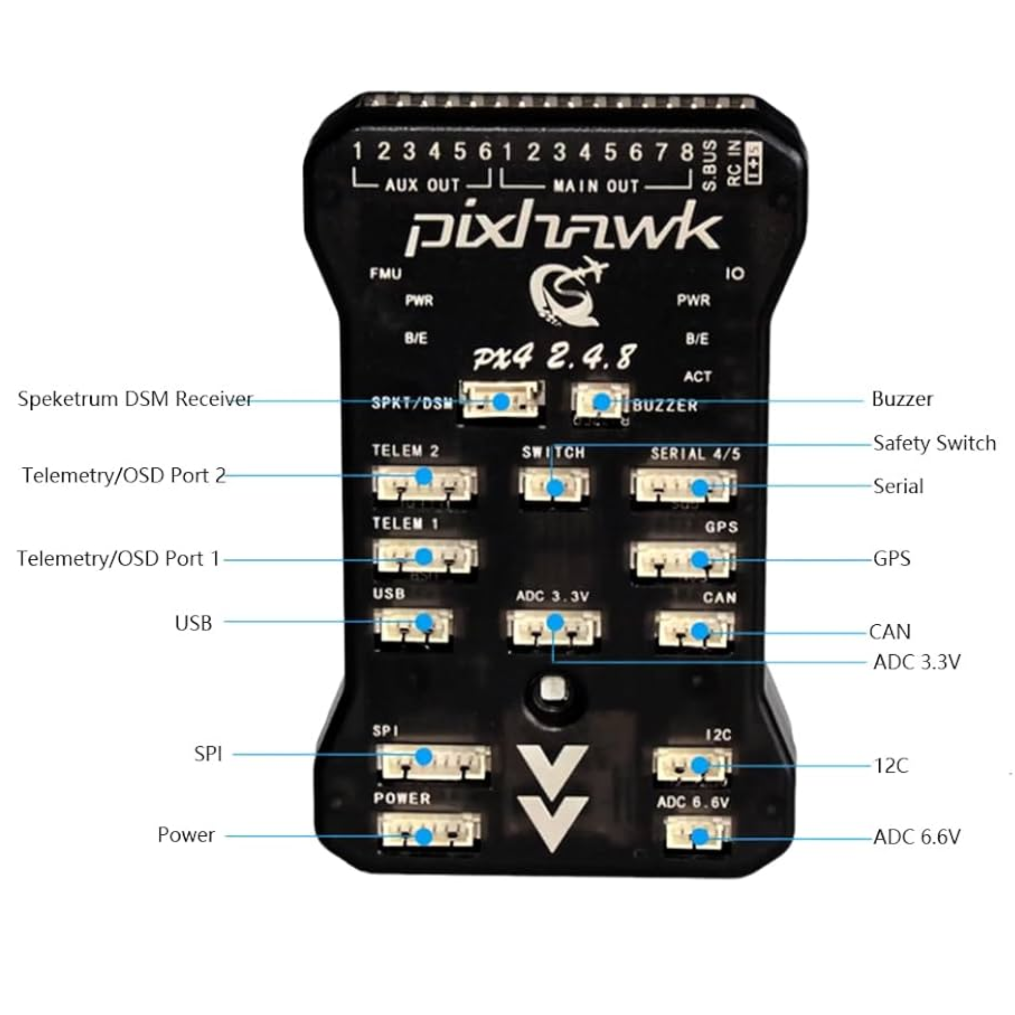Pixhawk PX4 Autopilot PIX 2.4.8 32-Bit Flight Controller