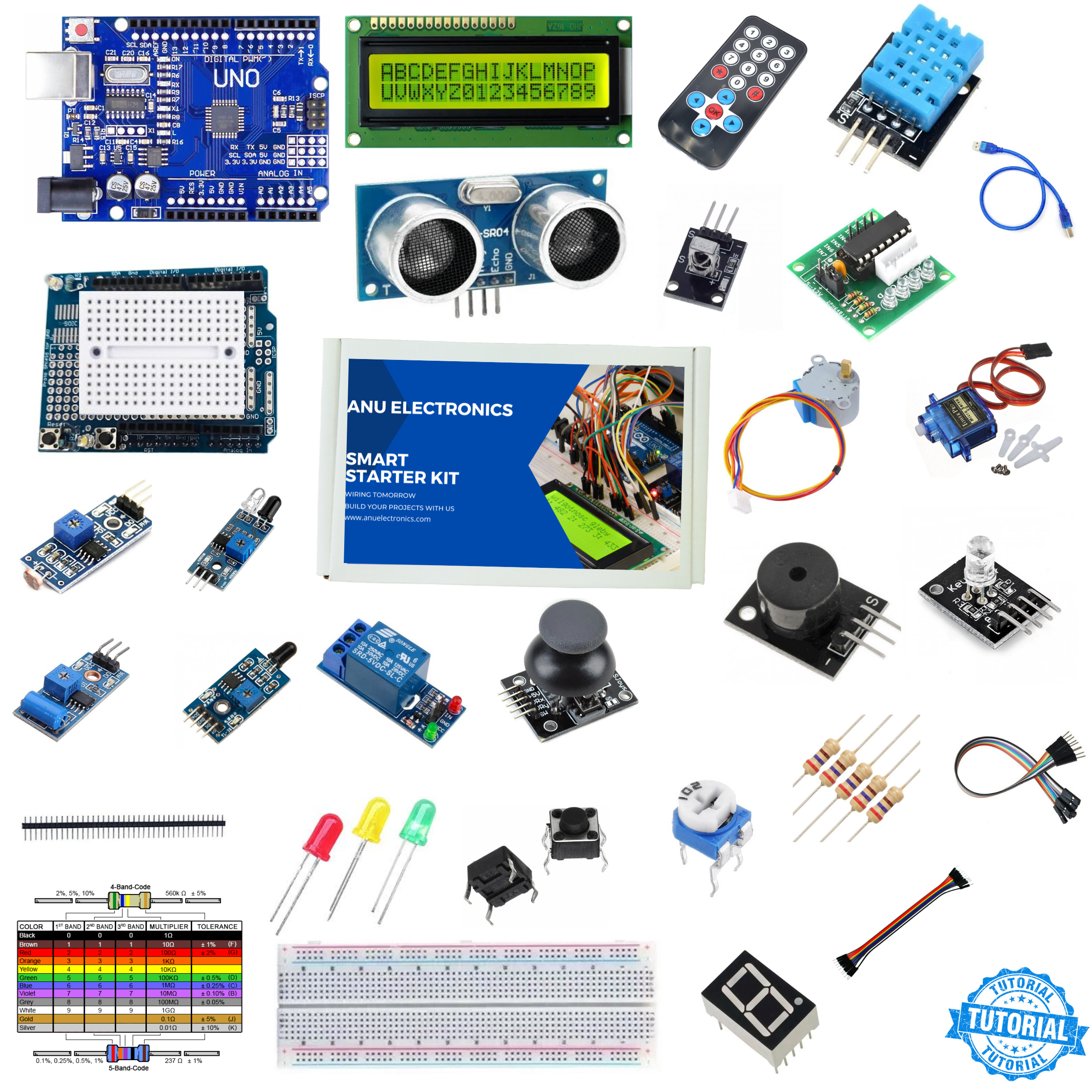 Arduino Smart Tools Smart Starter Kit for Uno R3 | Arduino kit for Beginners | Arduino kit ...