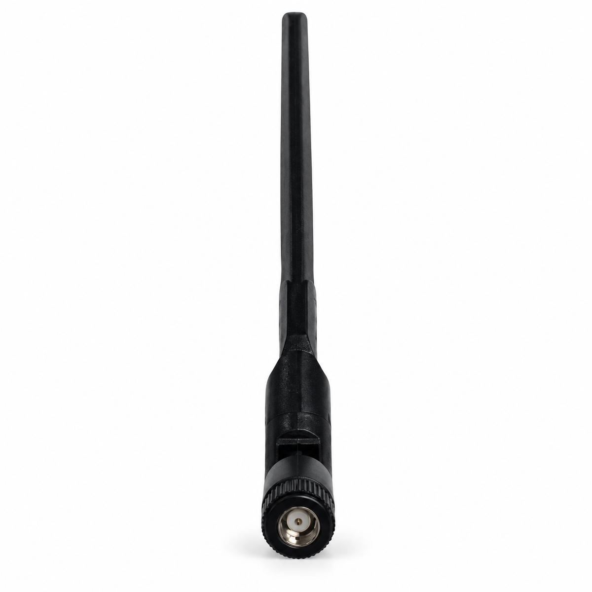 TS-JB-580 black flat foldable antenna, connector-facing view