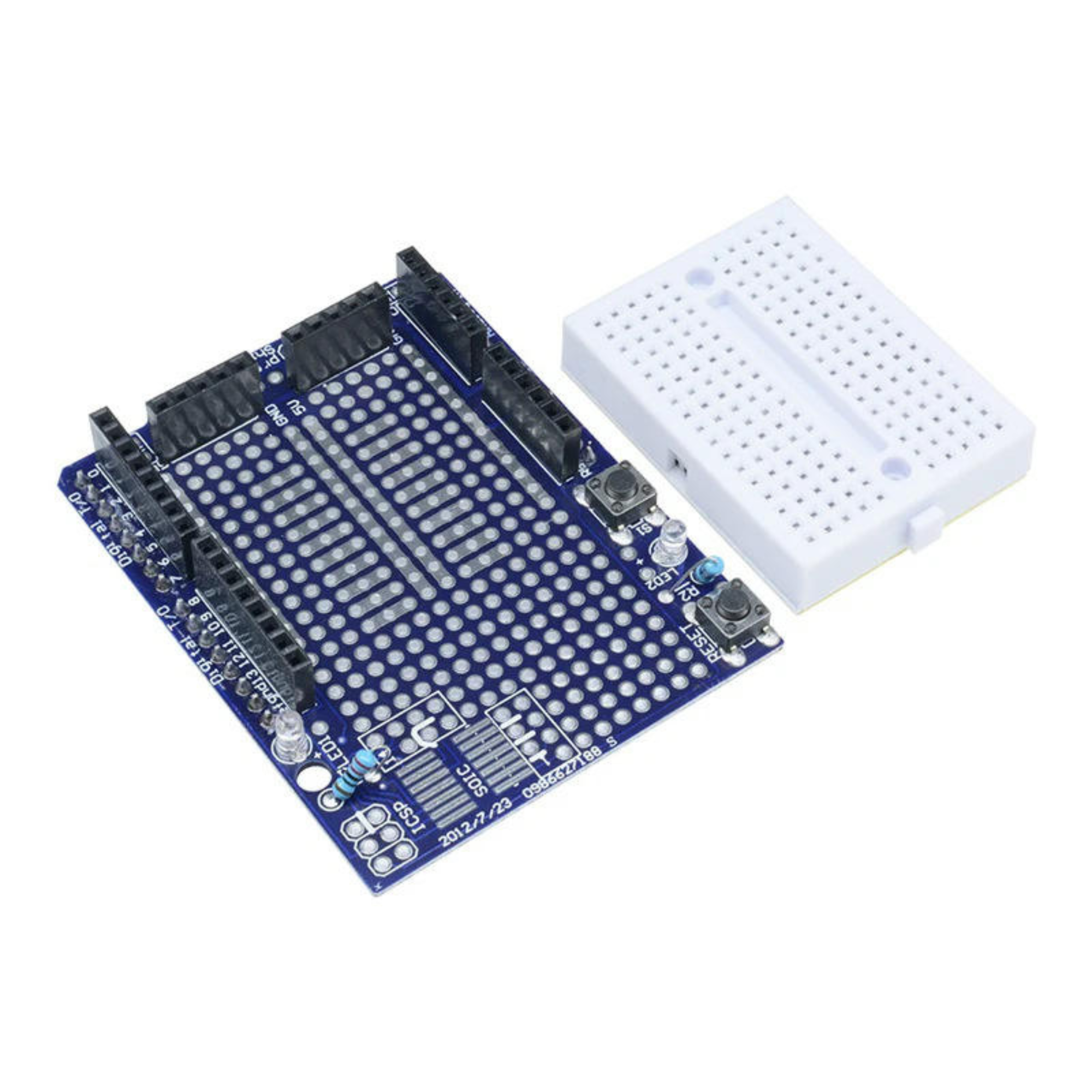 Proto Shield for Arduino UNO with Mini Breadboard